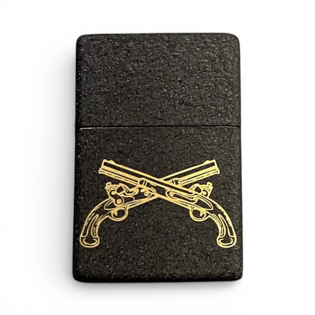 Crossed Pistols Lighter Matte Black