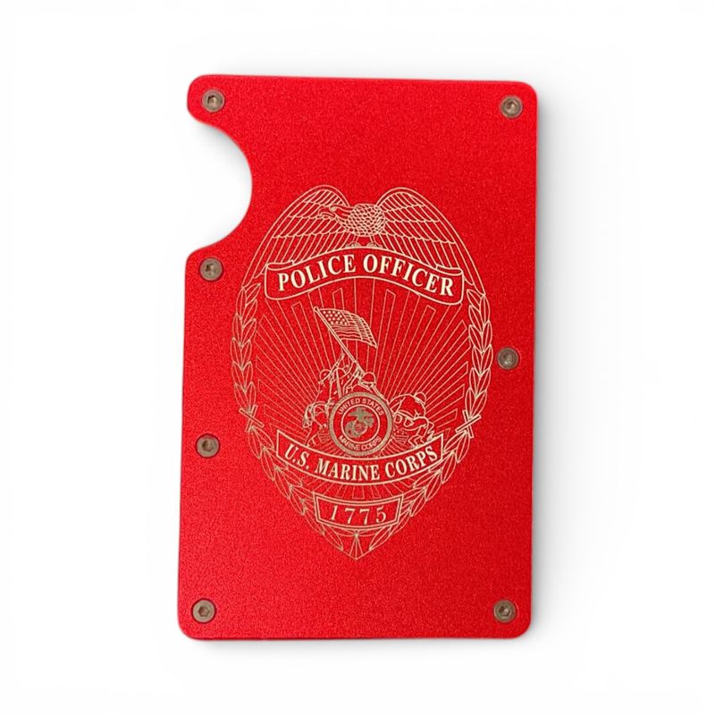 Marine Military Police Wallet - Red