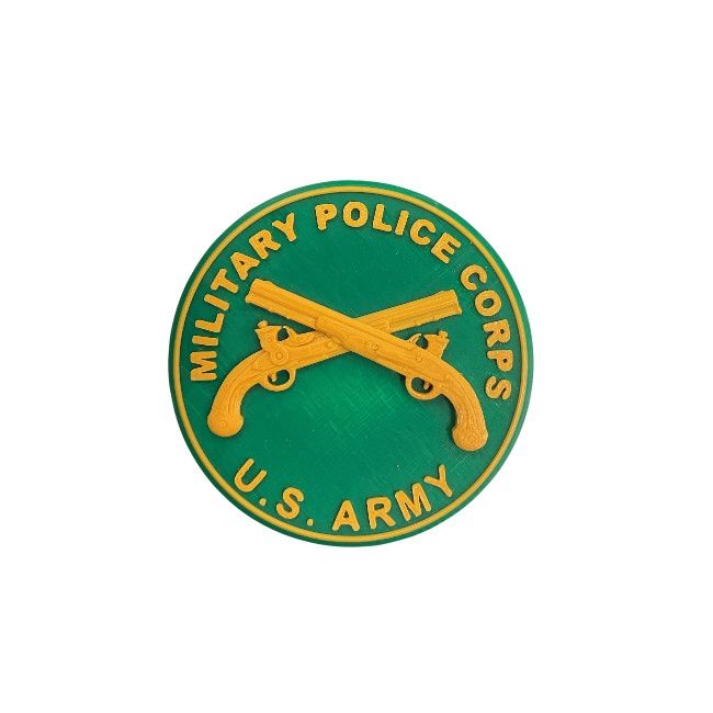 Military Police Crossed Pistols 3D Bottle Opener