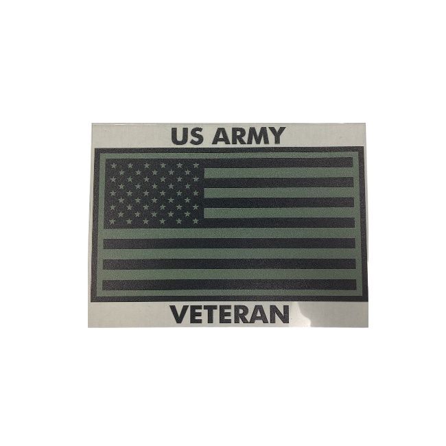 US Army Veteran American Flag Decal