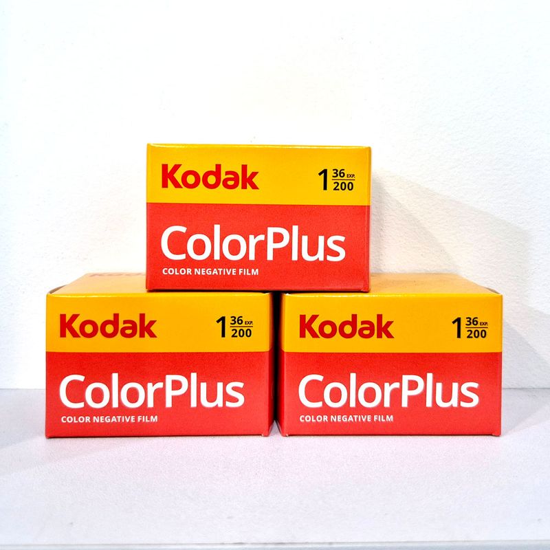 Kodak ColorPlus 200 35mm film 36exp (pack of 3)