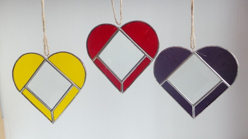 Large Heart with bevelled centre