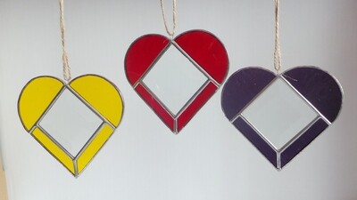 Large Heart with bevelled centre