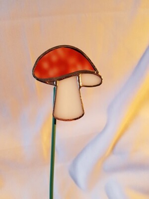 Pot stake decoration / Bouquet decoration - Toadstool