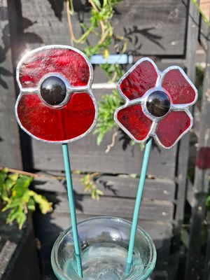 POT STICK DECORATIONS/ BOUQUET DECORATION - Poppy