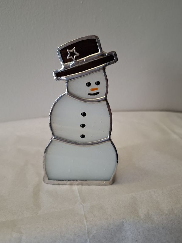 Snowman Candle