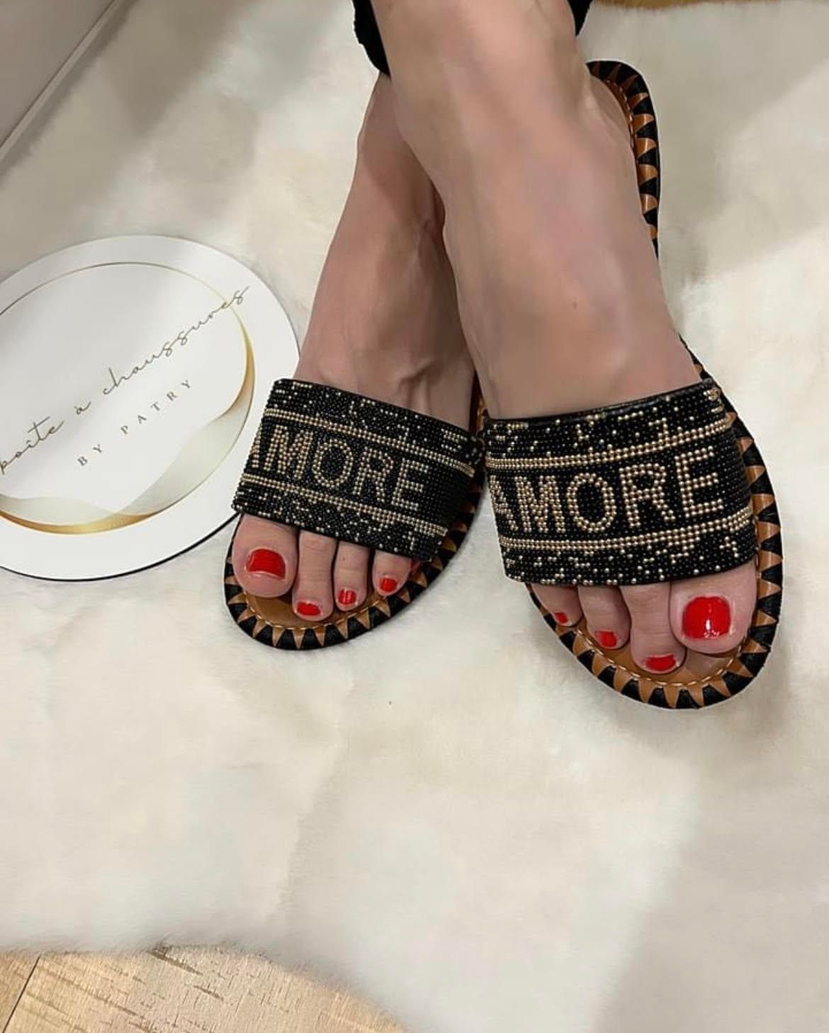 Mules aves strass VALENTINA