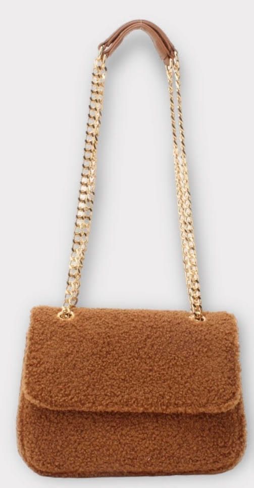 Sac effet mouton camel