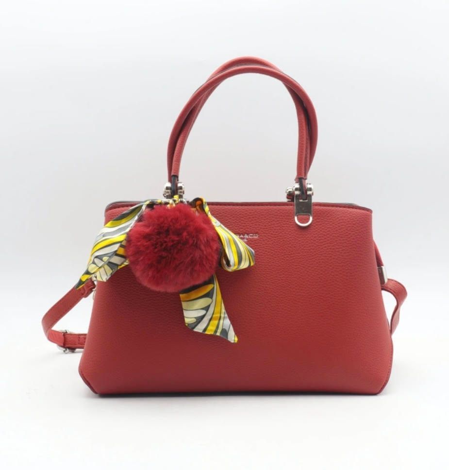 Sac à main rouge foncé