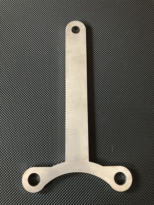 V Twin Supply Harley Davidson Headlamp Mounting Bracket, Stainless