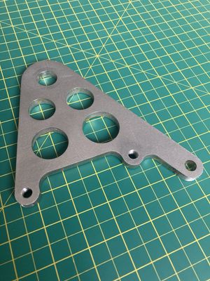 Performance Machine Rear Brake Caliper Hanger Chopper, Stainless, Harley