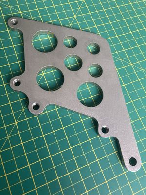 Performance Machine Dual Rear Brake Caliper Hanger Chopper, Stainless, Harley