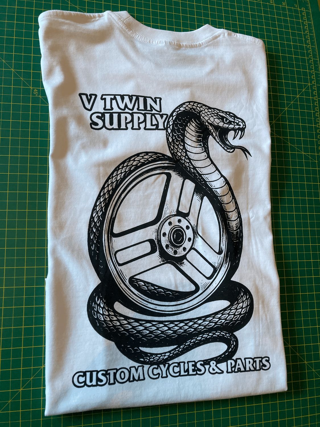 V Twin Supply &quot;Chicane&quot; T-Shirt White