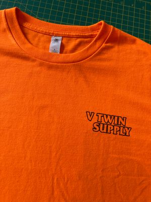 V Twin Supply &quot;Chicane&quot; T-Shirt Orange