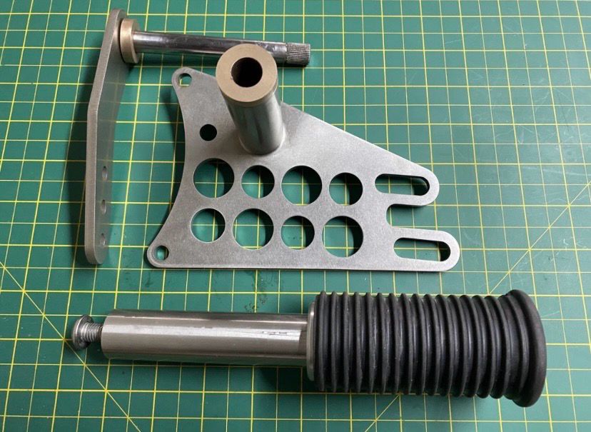 Stainless Mid Control, Chopper, Evo, Shovelhead for 1.5"/2" Belt