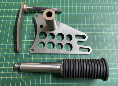 Stainless Mid Control, Chopper, Evo, Shovelhead for 3" Belt