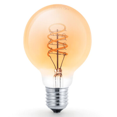 MINALOX LED Filament lamp G80 E27/4W/24V/WW Loxone Dimbaar