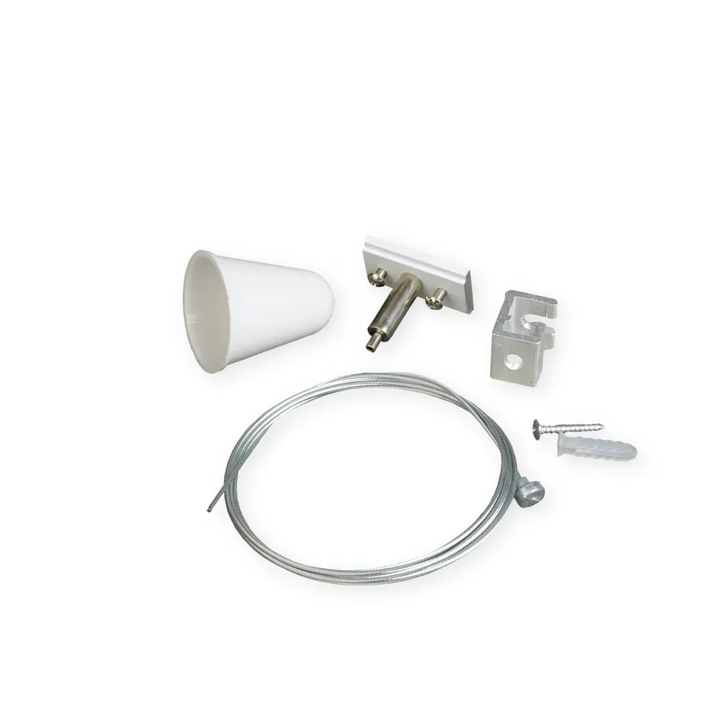 MINALOX RAILSYSTEEM OPHANGKABELSET zwart M/MT-serie