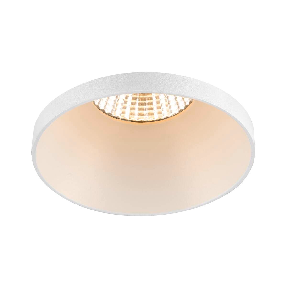 New tria 75 rond verdiept met kraag wit inlusief GU10 loxone dimbaar