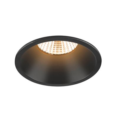 New tria 75 rond verdiept zwart inlusief GU10 loxone dimbaar