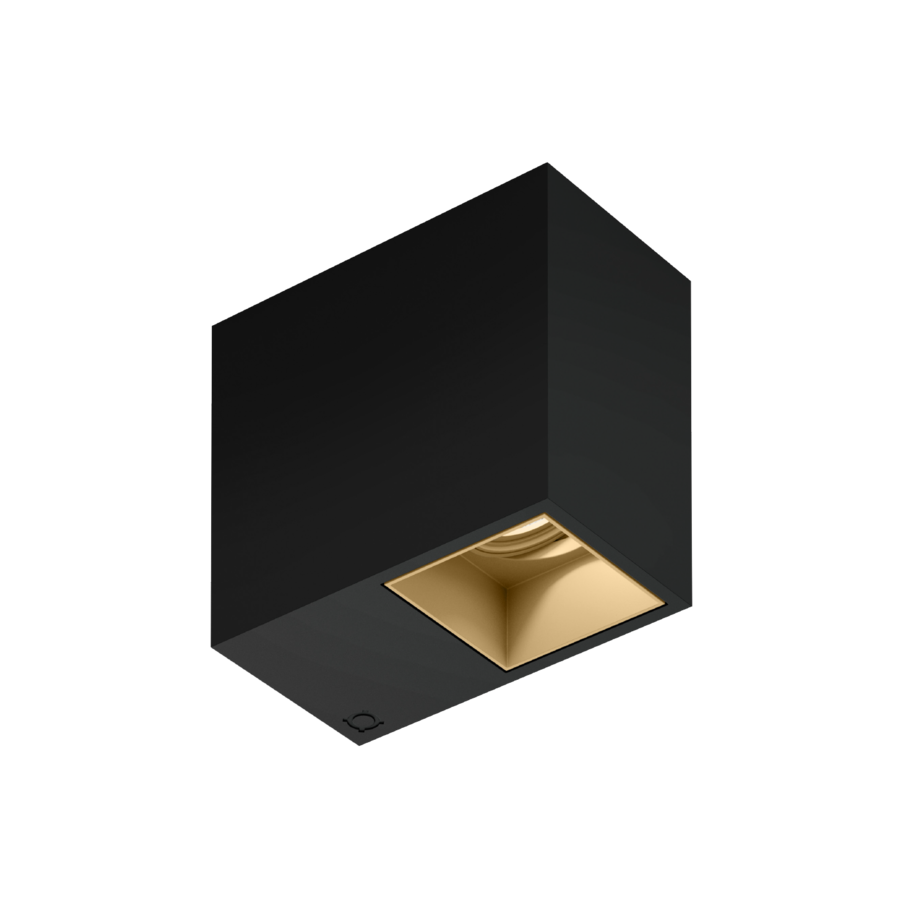 PLANO SURFACE mat zwart + champagne 1.0 Loxone tree - 11876LBM9
