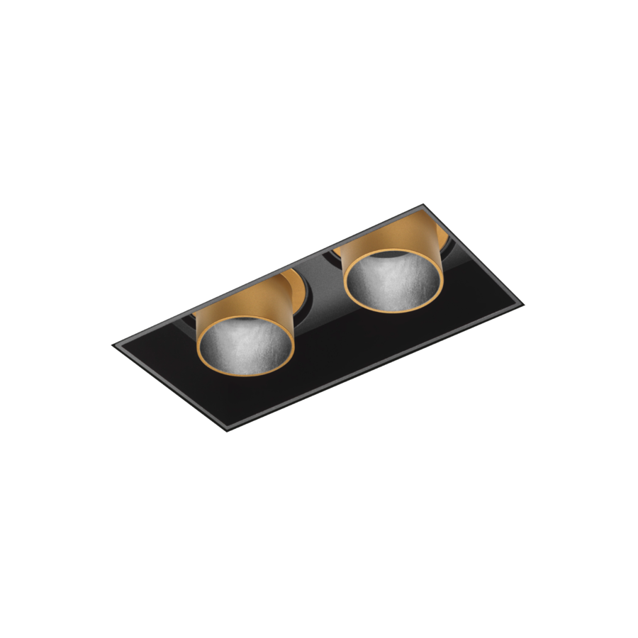 SNEAK trimless 2.0 mat zwart + goud Loxone tree - 15565LBG9