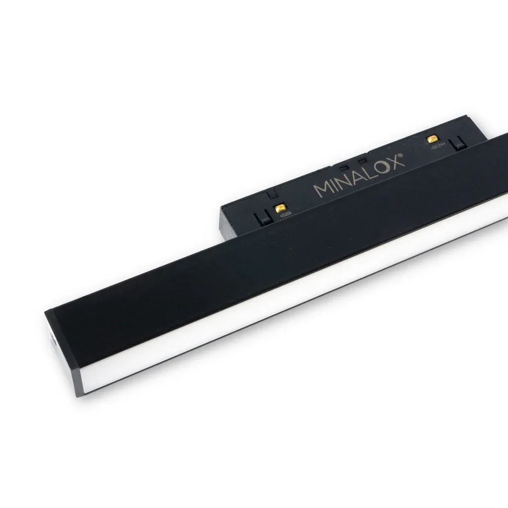 MINALOX RAILSYSTEEM LED lijn 300 zwart Loxone dimbaar