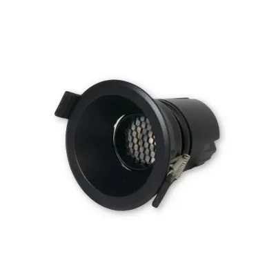 MINALOX RECESSED LED SPOTLIGHT D65 DUALWHITE 12W 24V 50D 1800-4500K BLACK Loxone dimbaar