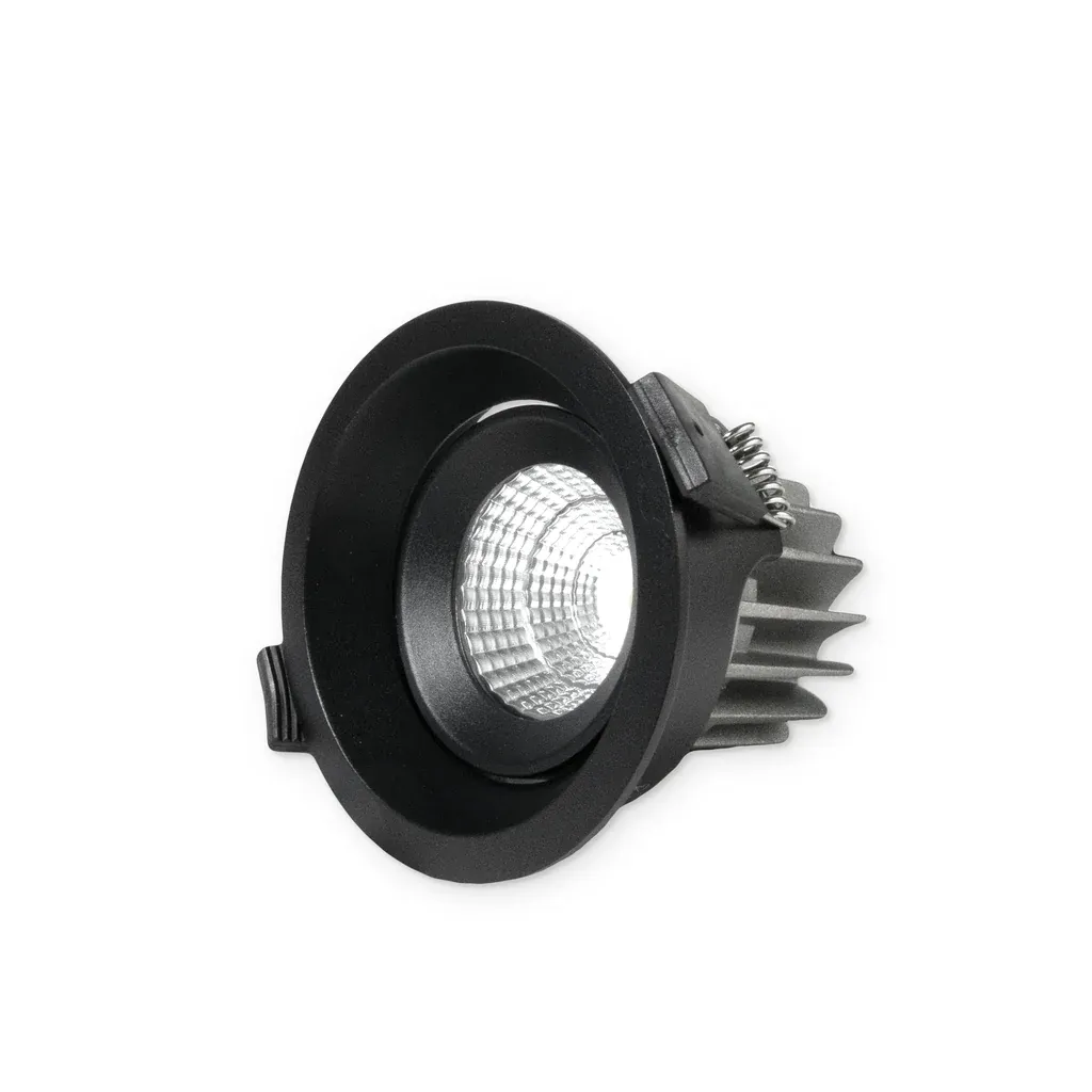 MINALOX RECESSED LED SPOTLIGHT D85 DUALWHITE 16W 24V 50D 1800-4500K BLACK Loxone dimbaar