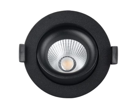 MINALOX LED DOWNLIGHT D93 DUALWHITE 12W 24V 38° 1800K-4500K BLACK Loxone dimbaar