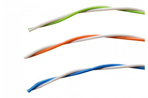 Loxone Doorverbindingsdraad blauw/wit 100m - 200300
