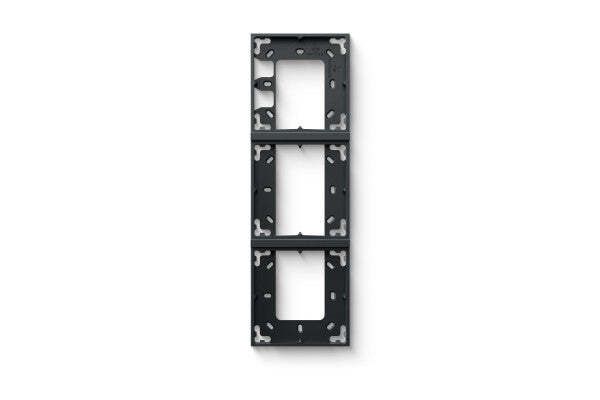 Loxone Montageframe Drievoudig Antraciet - 100516