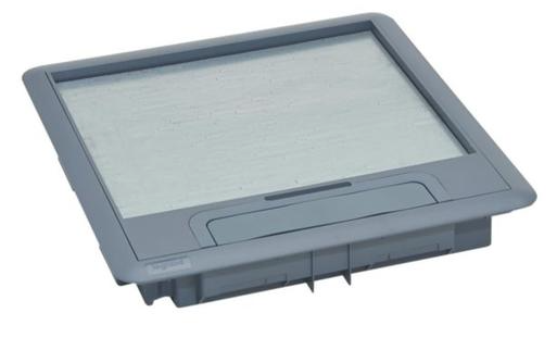 Legrand Vierkante kunststof afdekking 16/24 mod RAL7031 technische vloer