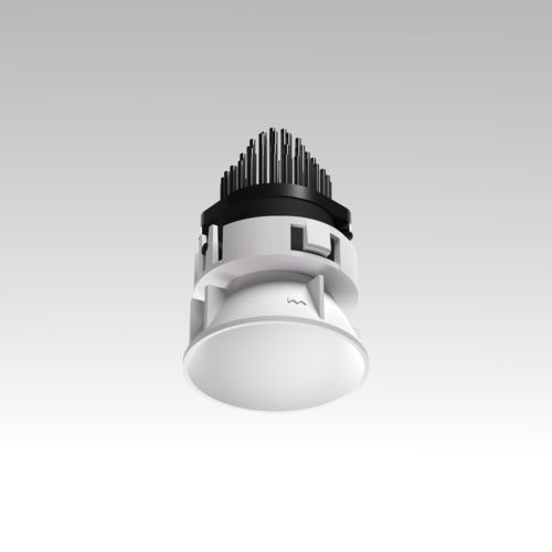 Modular Tetrix Oblique Recessed 62 1x IP55 LED 3000K Flood DE White Matt