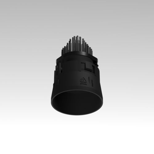 Modular Tetrix Straight Recessed 62 1x IP55 LED 3000K Flood DE Black Matt