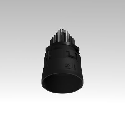 Modular Tetrix Straight Recessed 62 1x IP55 LED 3000K Flood DE Black Matt