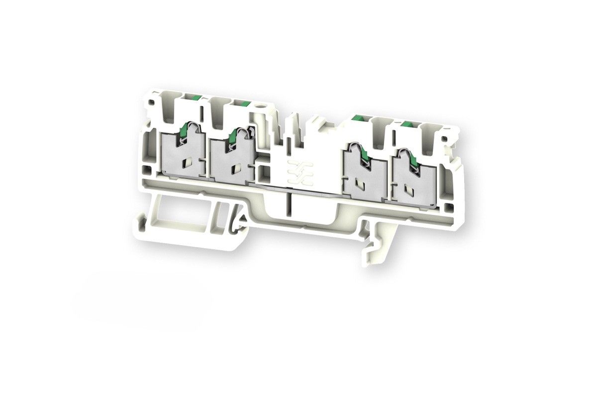 Loxone Weidmüller Rijgklemmen S4C 2.5 wit per stuk