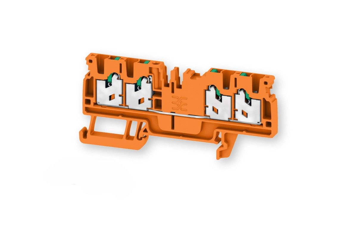 Loxone Weidmüller Rijgklemmen S4C 2.5 oranje per stuk