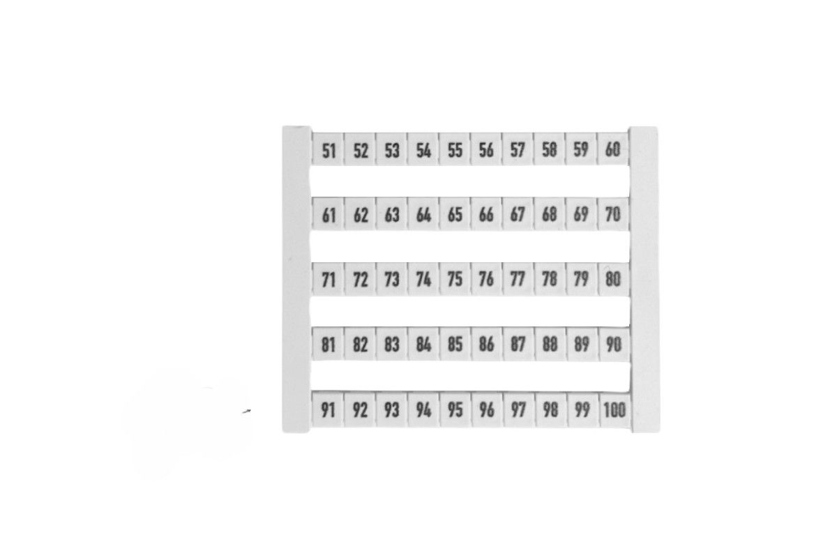 Loxone Weidmüller Verbindingsmarkeerder DEK 50-100 per stuk