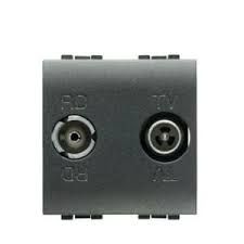 L4211D – BTICINO TV/Radio aansluiting, 2mod, Living