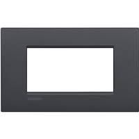 BTICINO - LivingLight - Rechthoekige afdekplaat 4 modules antraciet