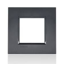 BTICINO - LivingLight - Rechthoekige afdekplaat 2 modules antraciet