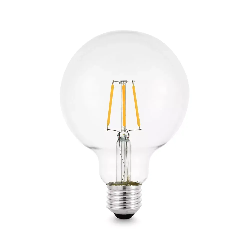 MINALOX LED Filament lamp G95 E27/6W/24V/WW Loxone Dimbaar