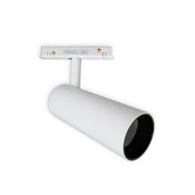 MINALOX RAILSPOT 36° FC1058 DualWhite 12W 24V 1800-4500K White Loxone dimbaar