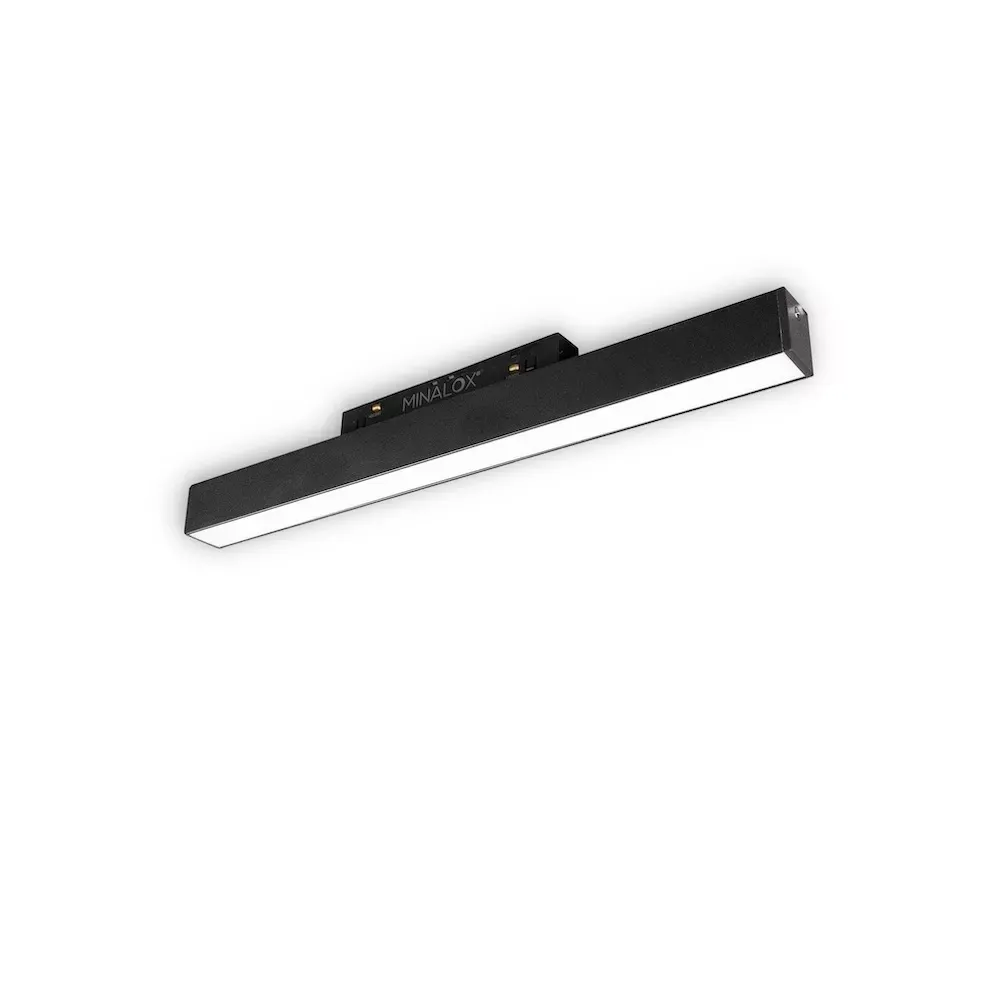 MINALOX RAILSYSTEEM LED 503-600 DualWhite 12W 24V 120° 1800-4500K Black Loxone dimbaar