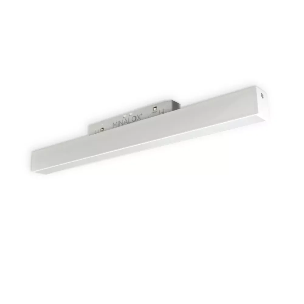 MINALOX RAILSYSTEEM LED 503-600 DualWhite 12W 24V 120° 1800-4500K White Loxone dimbaar