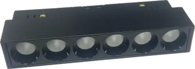 MINALOX RAILDOTS 24° FC6G DualWhite 6W 24V 1800-4500K Black Loxone dimbaar