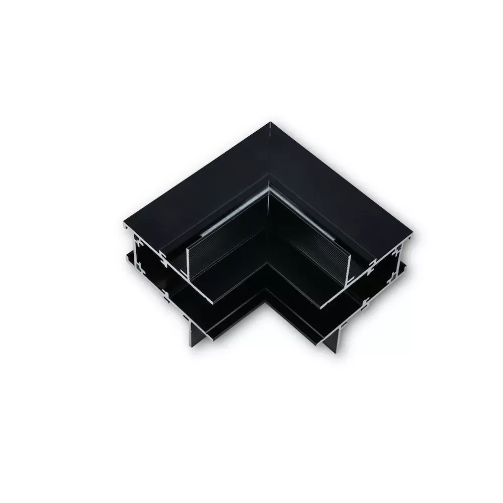 MINALOX RAILSYSTEEM &quot;L&quot; CONNECTOR Verticale richting  RMT-serie Black