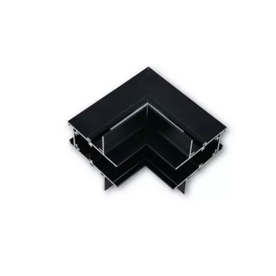 MINALOX RAIL SYSTEM "L" CONNECTOR Vertical Direction EMT Series Black