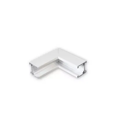 MINALOX RAIL SYSTEM "L" CONNECTOR Vertical Direction M-series White